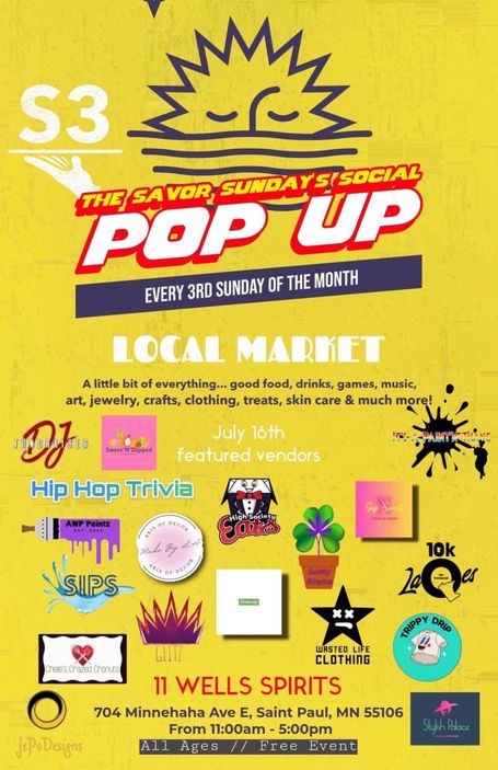Savor Sundays Social Pop Up 2023 - 11 Wells - St Paul, Mn