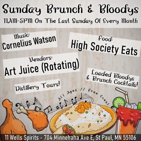 Brunch, Bloodys & Music 2023 - 11 Wells - St Paul, Mn